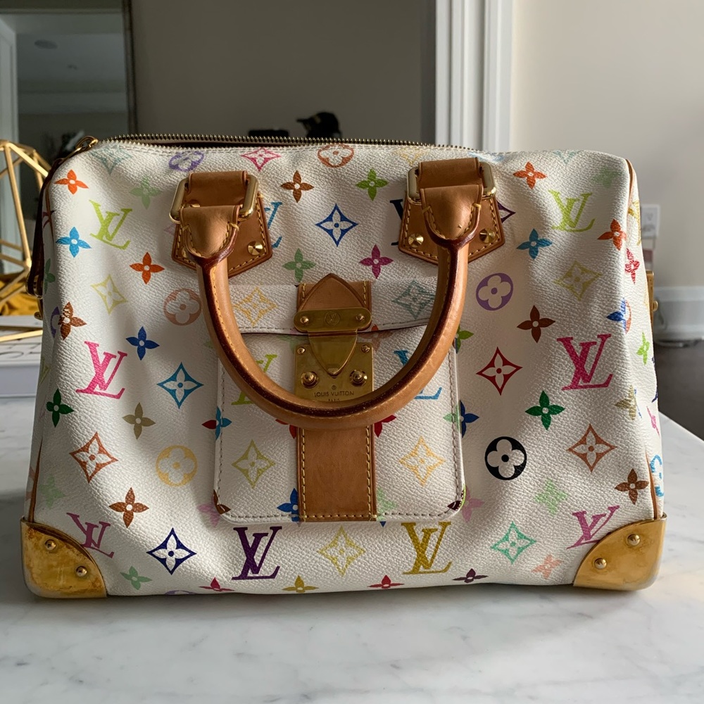 ❌SOLD❌Louis Vuitton monogram multicolored speedy 30 tote - Picture 2 of 8